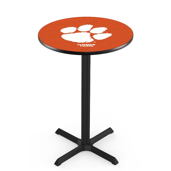 42" Blk Wrinkle Clemson Pub Table